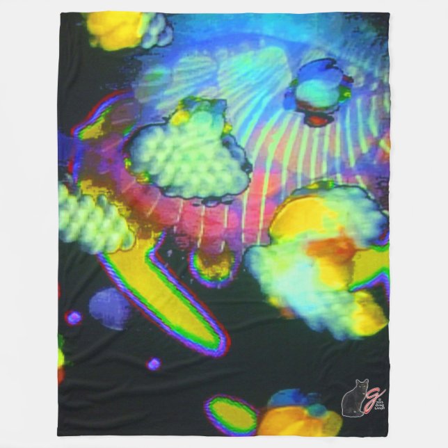 Fleeceflocken Fleecedecke (Vorderseite)