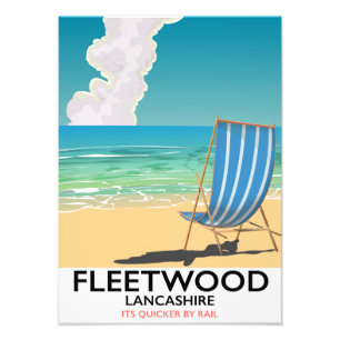 Fleetwood , Lancashire Reiseplakat für die Küste Fotodruck