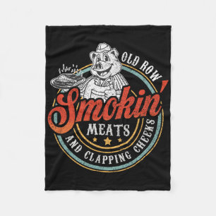 Fleisch der alten Row-Smokin und Kratzen der Wange Fleecedecke