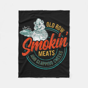 Fleisch der alten Row-Smokin und Kratzen der Wange Fleecedecke