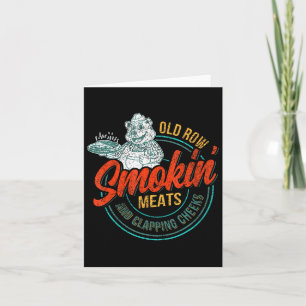 Fleisch der alten Row-Smokin und Kratzen der Wange Karte