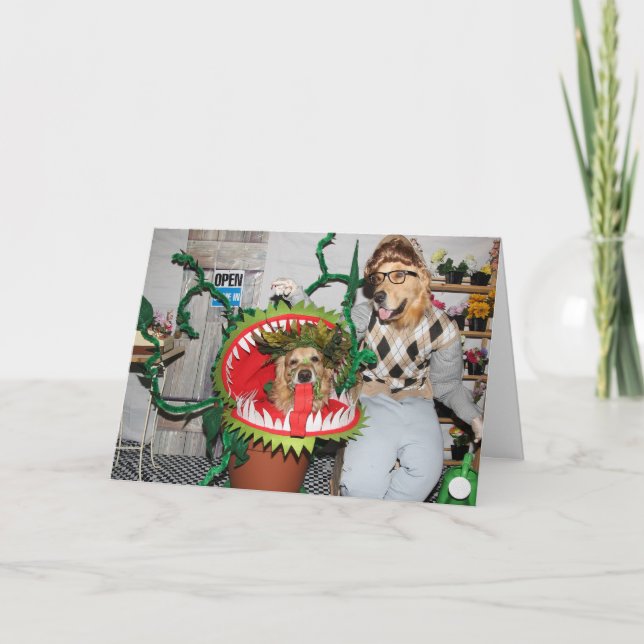 Fleisch fressende Pflanze goldener Karte (Vorderseite)