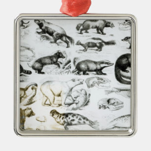 Fleisch fressende Tiere Ornament Aus Metall