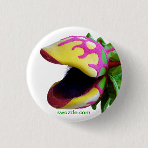 Fleisch fressender Pflanzen-Knopf Button