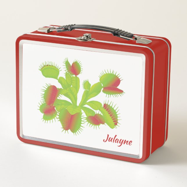 Fleisch fressender Venus Fliegenfalle Metall Brotdose (Vorderseite)