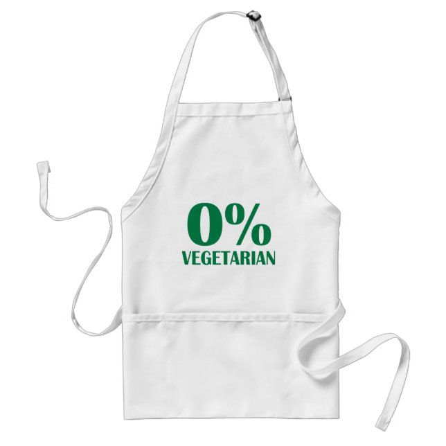 Fleisch - GRILLEN - 0% Vegetarier Schürze (Vorne)