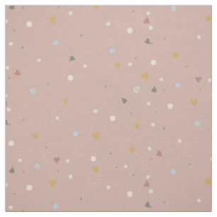 Fleisch Herz Dot Dusty Pink Gold Gray Baby Kinderz Stoff