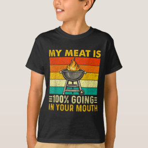 Fleisch ist 100 lecker zum Reinbeißen lustig BBQ G T-Shirt