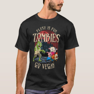 Fleisch ist für Zombies gehen Veganen Halloween 1 T-Shirt