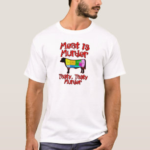 Fleisch ist Mord. Geschmackvoller, geschmackvoller T-Shirt