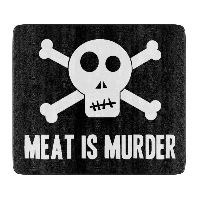 Fleisch ist Mordschneider Schneidebrett (Vorderseite)