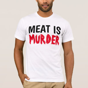 FLEISCH IST MURGER T - Shirt, vegetarische Vegan T-Shirt