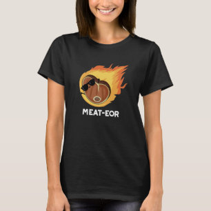 Fleisch oder Funny Meat Steak Pun Dark BG T-Shirt