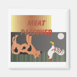Fleisch Pessach Magnet