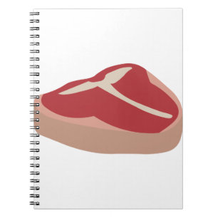 Fleisch Roh Steak Frisches Protein Schweineschlitt Notizblock