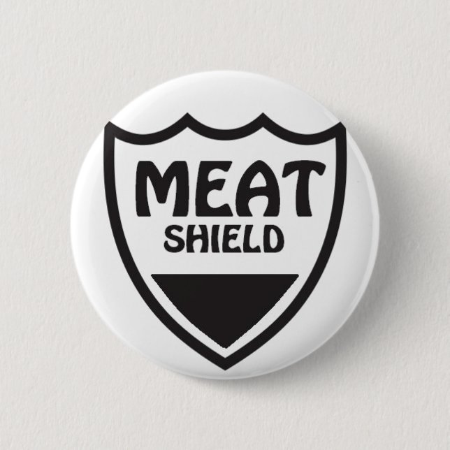 Fleisch-Schild Button (Vorderseite)
