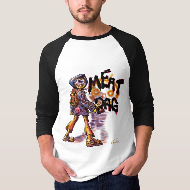 Fleisch-Tasche T-Shirt (Vorderseite)