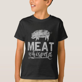 Fleisch Whisperer Grillen Grillen Rauchen Bar T-Shirt