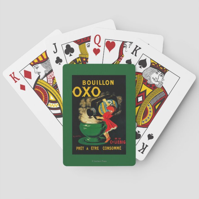 Fleischbrühe Vintages OxoposeterEurope Spielkarten (Rückseite)