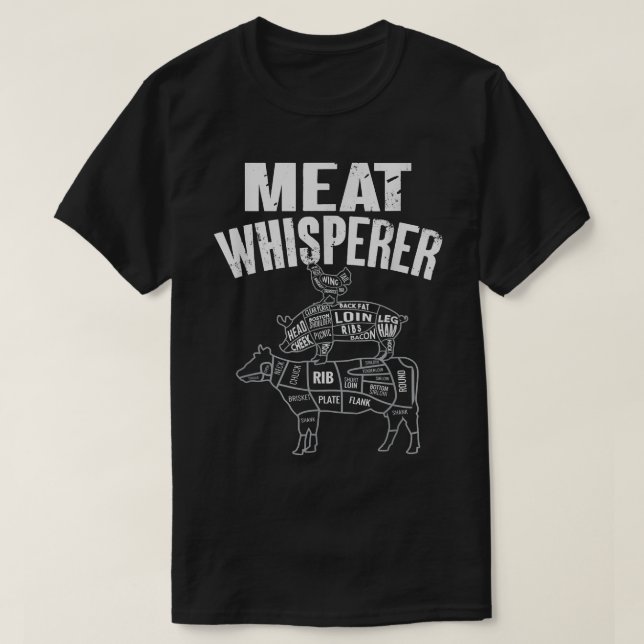 Fleischflüster, Metzgerei T-Shirt (Design vorne)
