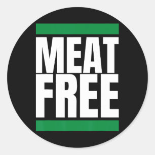 Fleischfreie Vegane Bodybuilding Vegane Kante 1 Runder Aufkleber