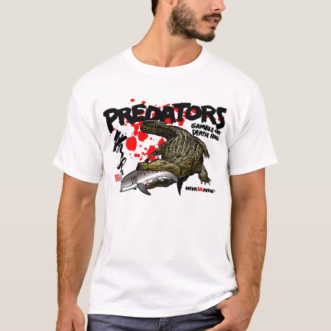 Fleischfresser-Glücksspiel auf Todesrolle T-Shirt (Vorderseite)