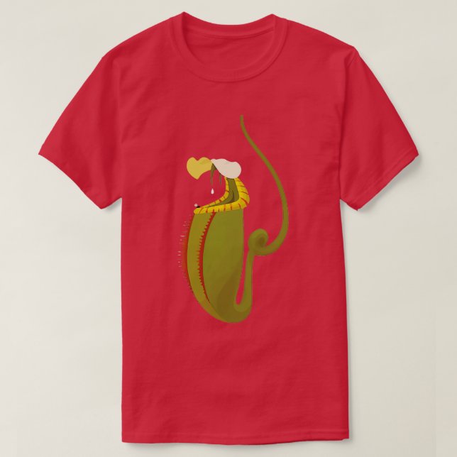 Fleischfresser Nepenthes Pitcher Pflanze Botany Pf T-Shirt (Design vorne)