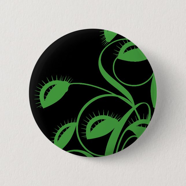 Fleischfresser-Pflanze Button (Vorderseite)