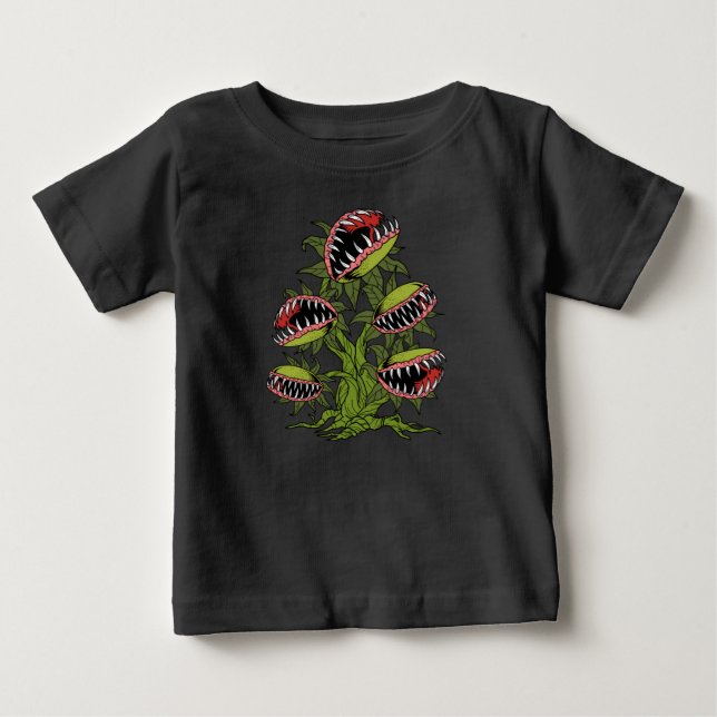 Fleischfresser Pflanze gibt Monster Venus Fliegenf Baby T-shirt (Vorderseite)