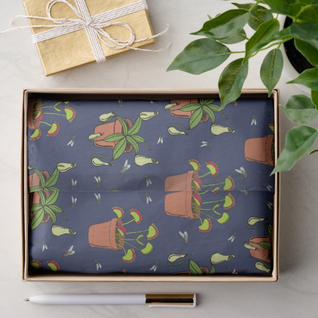Fleischfresser Pflanze Nepenthes und Venus Fliegen Seidenpapier (Geschenk)