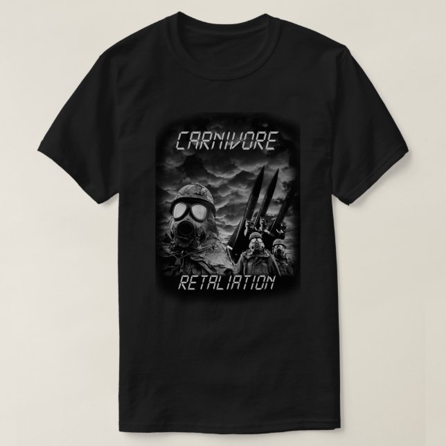 Fleischfresser Schwarz & Weiß Retaliation Classic  T-Shirt (Design vorne)