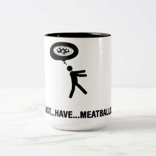 Fleischklöschen-Liebhaber Zweifarbige Tasse