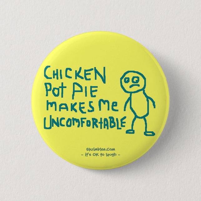 Fleischpastete-Knopf Button (Vorderseite)