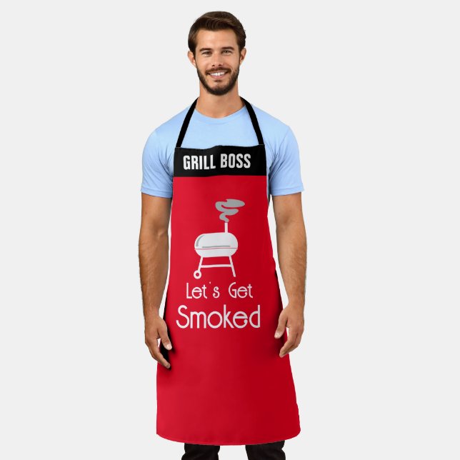 Fleischraucher, GRILLEN Redewendungen Schürze, Fun Schürze (Getragen)