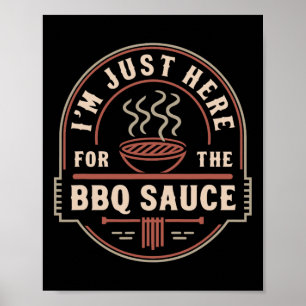 Fleischräuchern-Vater-Zitat für lustigen BBQ-Grill Poster