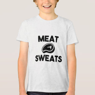 Fleischschweiß zum Grillen von Koch Smoker Grillen Tri-Blend Shirt