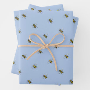 Fleißige Biene Süße Kleine Honigbiene Königin Bien Geschenkpapier Set