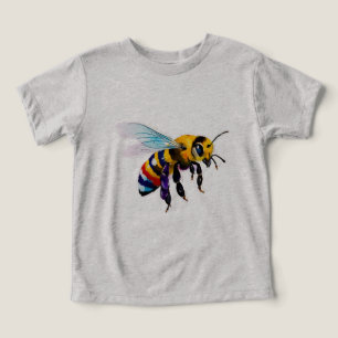 Fleißige Hummel Honigbiene mit irisierenden Flügel