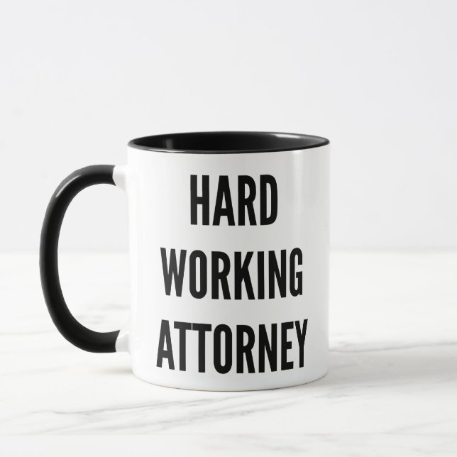 fleißiger Anwalt Tasse (Links)