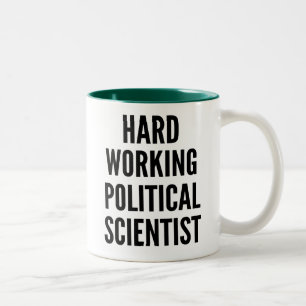 fleißiger Politologe Zweifarbige Tasse