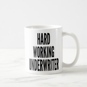 Fleißiger Versicherungssachbearbeiter Kaffeetasse