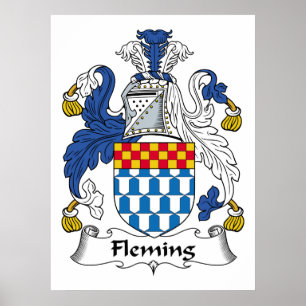 Fleming-Familienwappen Poster