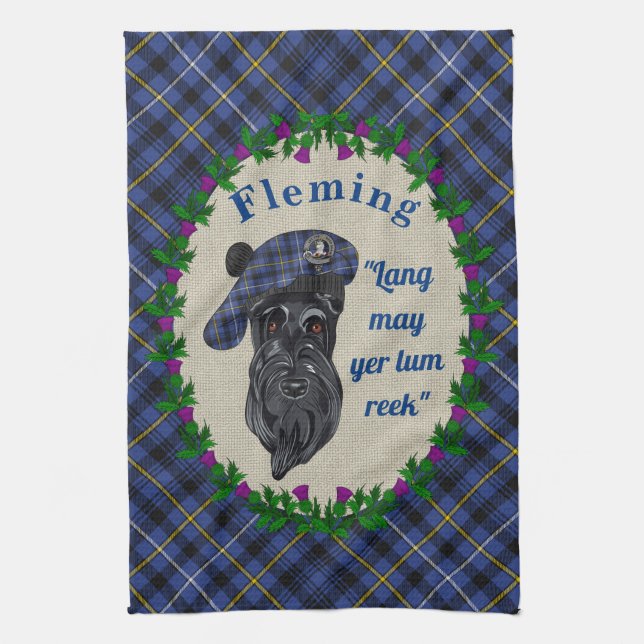 Fleming Scottie Dog Küchentuch (Vertikal)