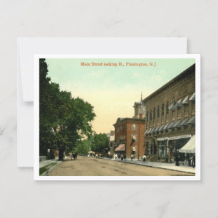 Flemington NJ Hauptstraße 1910er Jahre Postkarte