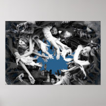 Flesh Tornado Mur Art Imprimer Poster Araignée