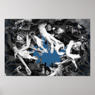 Flesh Tornado Mur Art Imprimer Poster Araignée