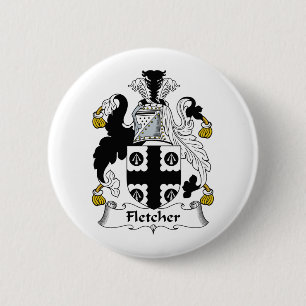Fletcher Familienwappen Button