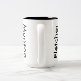 Fletcher Munson Kurve 15 Unze-Kaffee-Tasse Zweifarbige Tasse