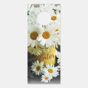 Fleur Affichette de porte de marguerites d'été