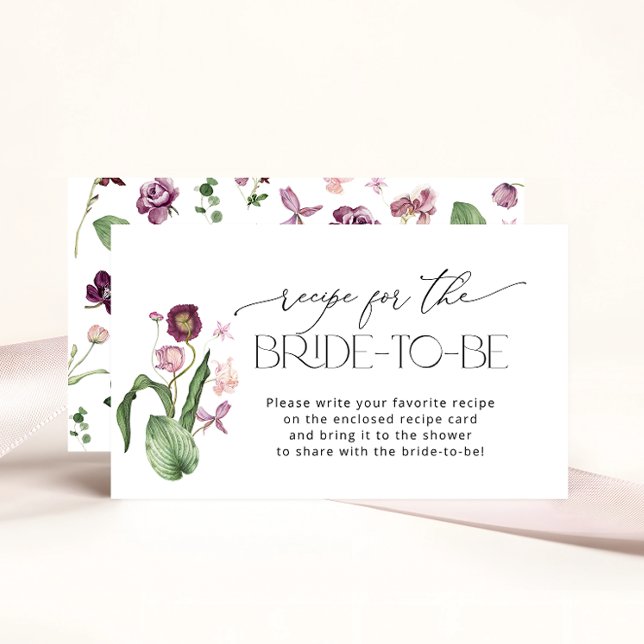 Fleur Apportez Une Carte De Boîtier De Recette (Créateur téléchargé)